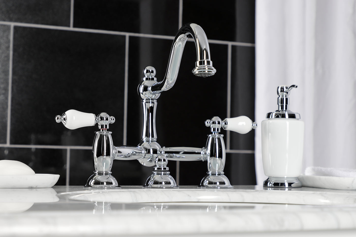 Elements of Design ES3911PL Bridge Bathroom Faucet, Polished Chrome