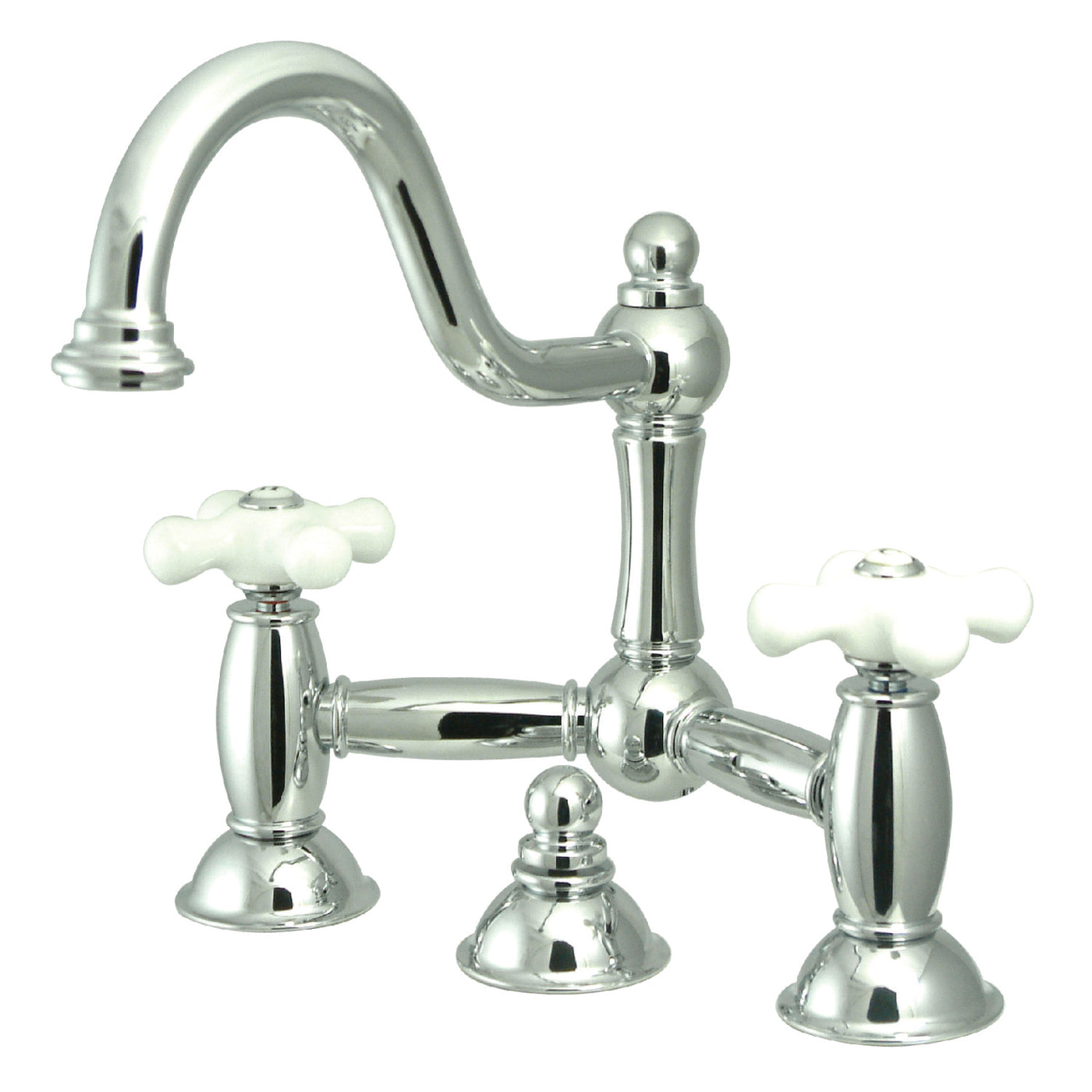 Elements of Design ES3911PX Bridge Bathroom Faucet, Polished Chrome