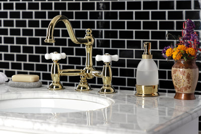 Elements of Design ES3912PX Bridge Bathroom Faucet, Polished Brass