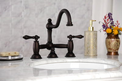 Elements of Design ES3915AL Bridge Bathroom Faucet, Oil Rubbed Bronze