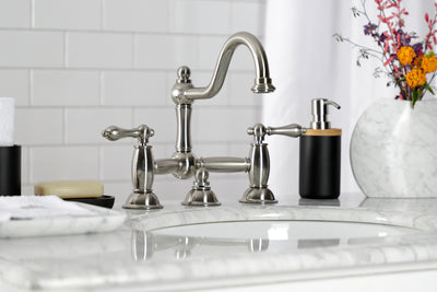 Elements of Design ES3918AL Bridge Bathroom Faucet, Brushed Nickel