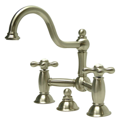 Elements of Design ES3918AX Bridge Bathroom Faucet, Brushed Nickel