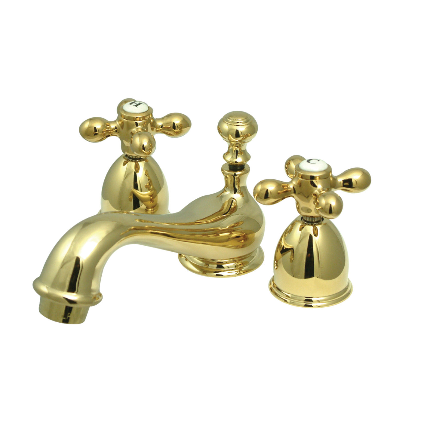 Elements of Design ES3952AX Mini-Widespread Bathroom Faucet, Polished Brass