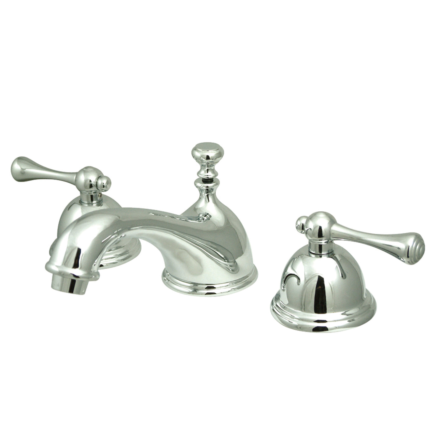 Elements of Design ES3961BL Widespread Bathroom Faucet with Brass Pop-Up, Polished Chrome