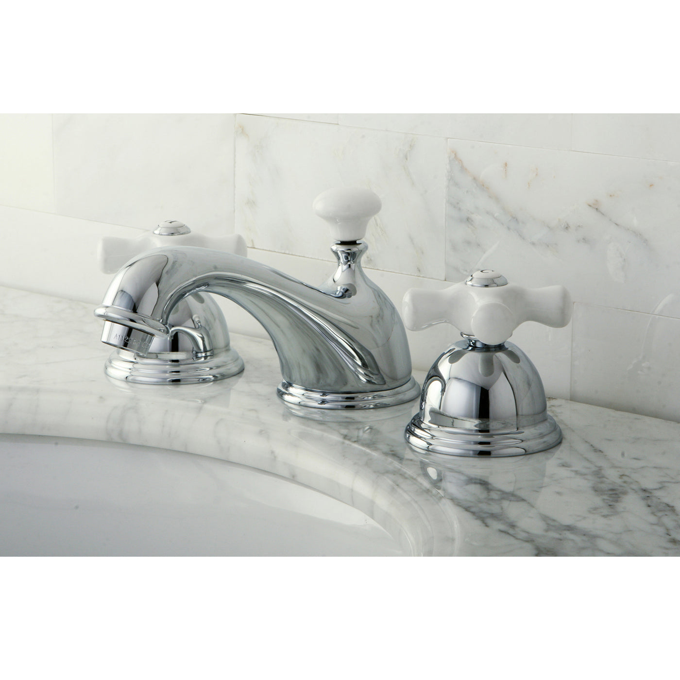 Elements of Design ES3961PX Widespread Bathroom Faucet with Brass Pop-Up, Polished Chrome