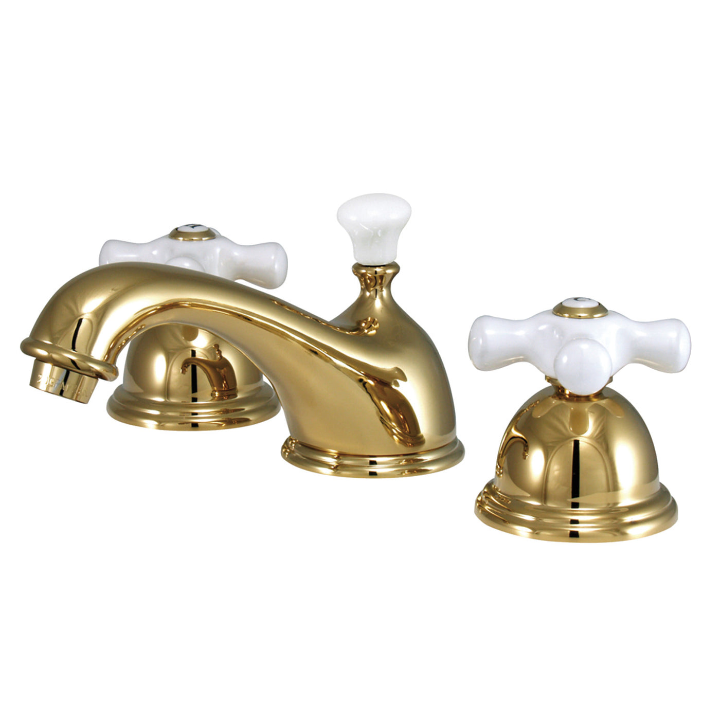 Elements of Design ES3962PX Widespread Bathroom Faucet with Brass Pop-Up, Polished Brass