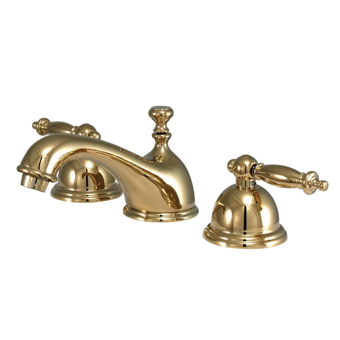 Elements of Design ES3962TL Widespread Bathroom Faucet with Brass Pop-Up, Polished Brass