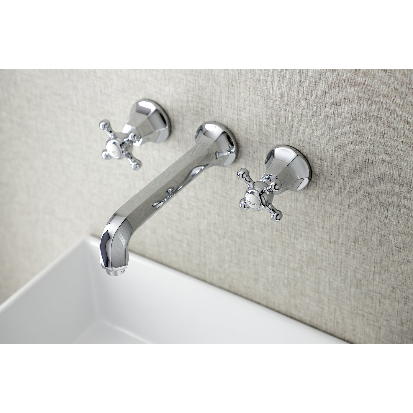 Elements of Design ES4121BX Wall Mount Bathroom Faucet, Polished Chrome