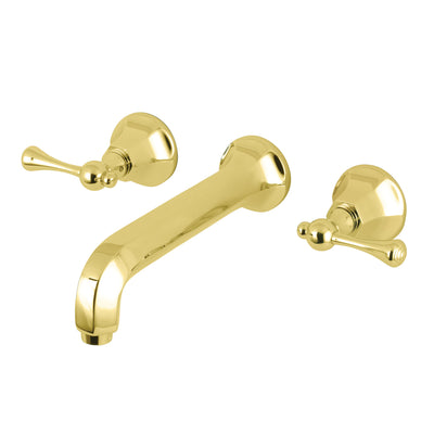 Elements of Design ES4122BL Wall Mount Bathroom Faucet, Polished Brass