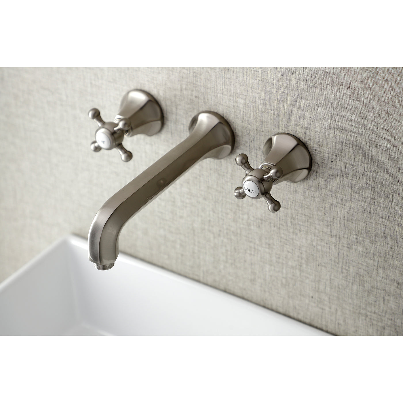 Elements of Design ES4128BX Wall Mount Bathroom Faucet, Brushed Nickel