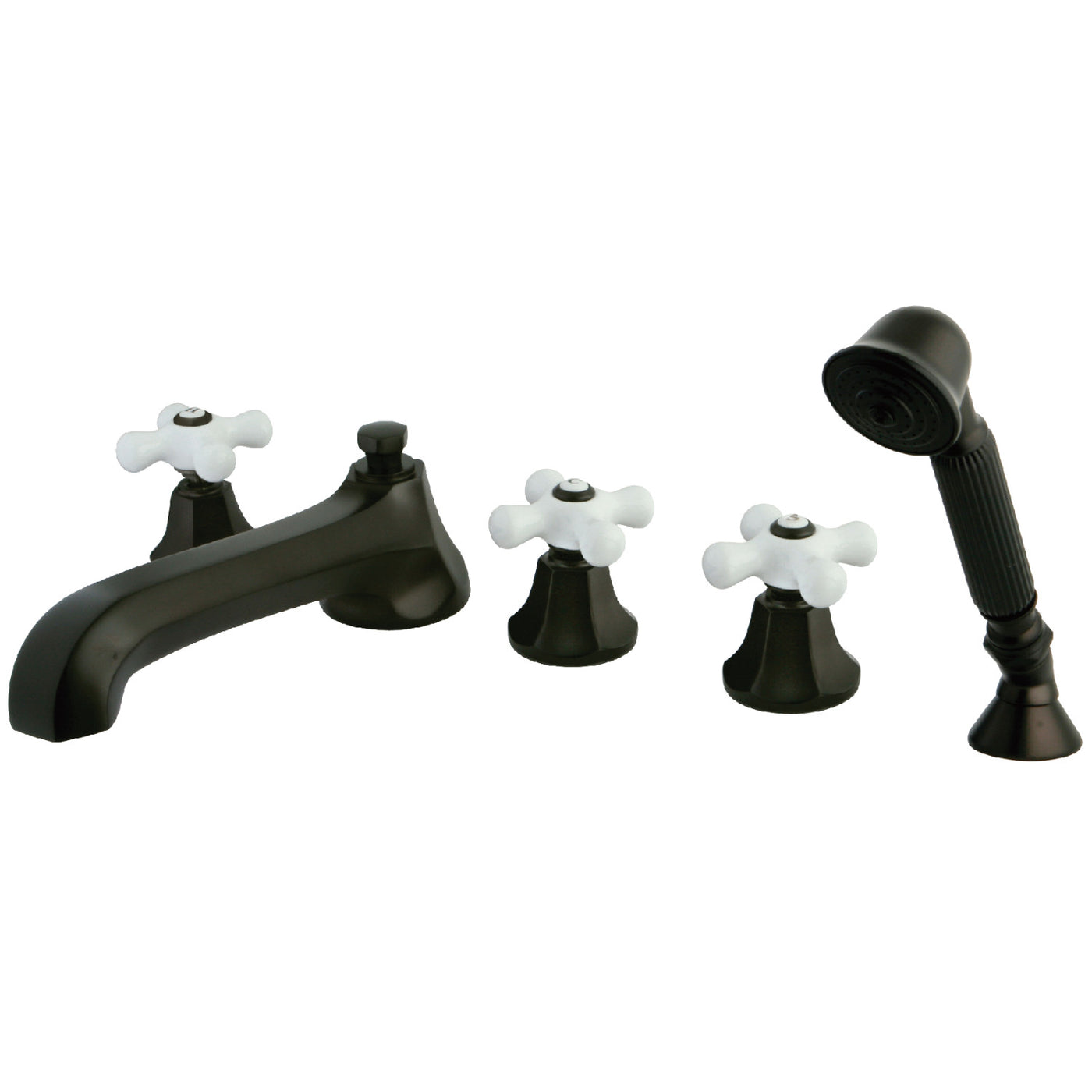Elements of Design ES43055PX Roman Tub Faucet with Hand Shower, Oil Rubbed Bronze