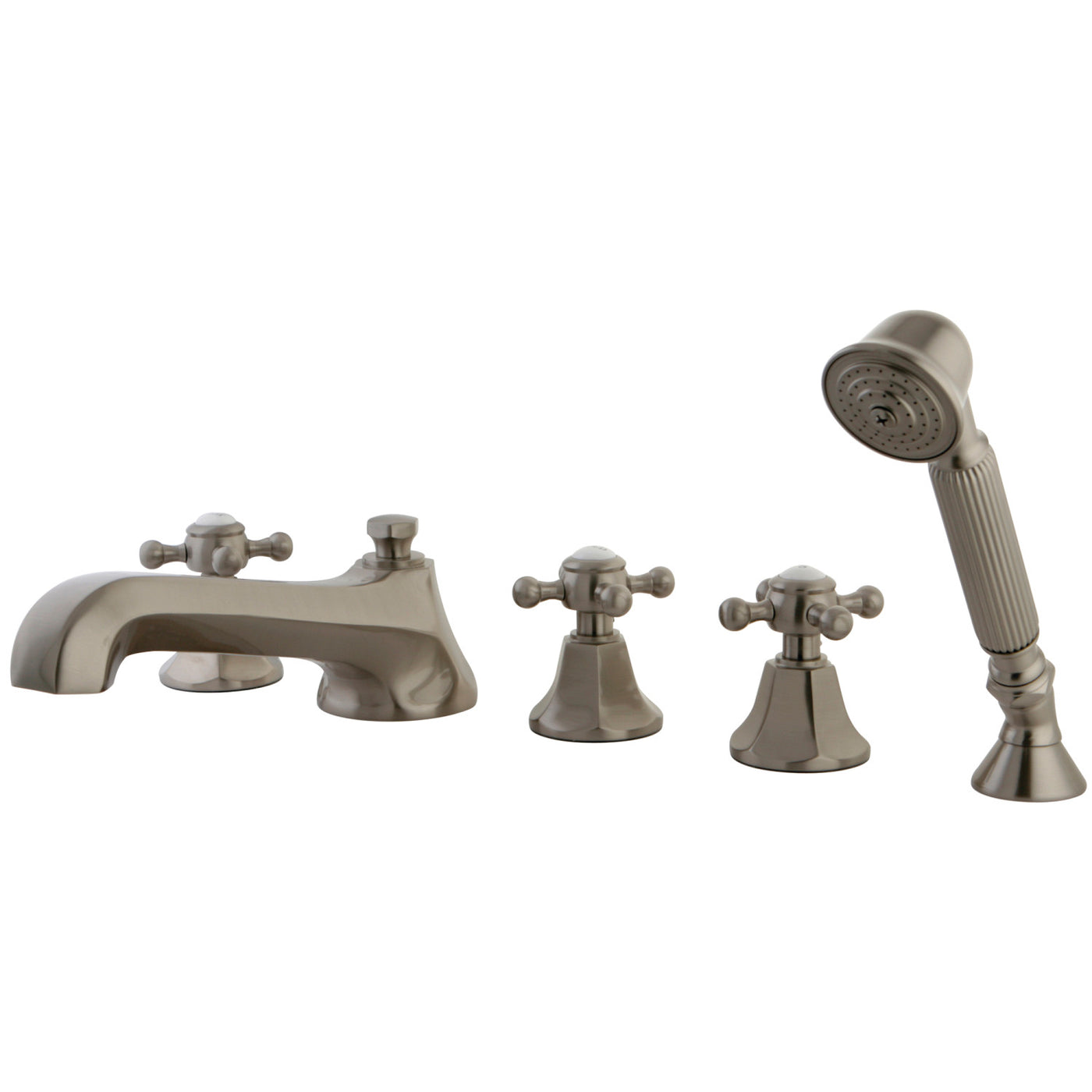 Elements of Design ES43085BX Roman Tub Faucet with Hand Shower, Brushed Nickel