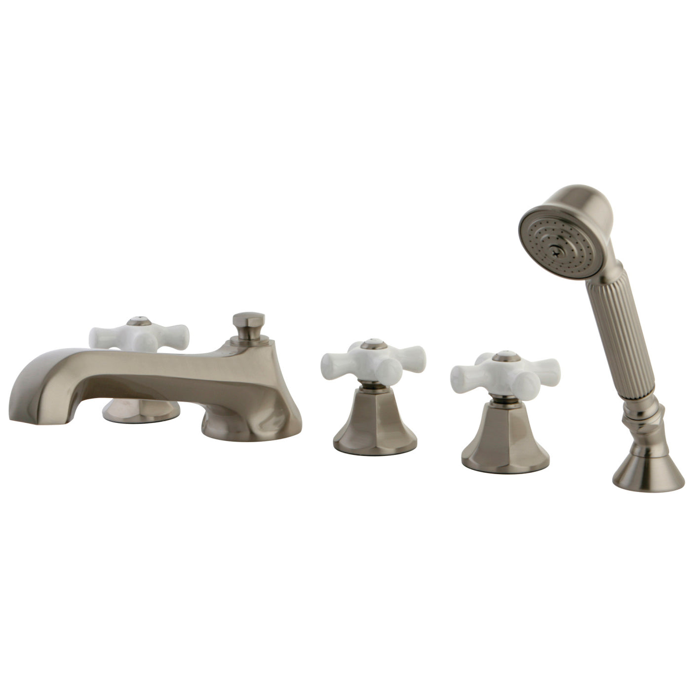 Elements of Design ES43085PX Roman Tub Faucet with Hand Shower, Brushed Nickel