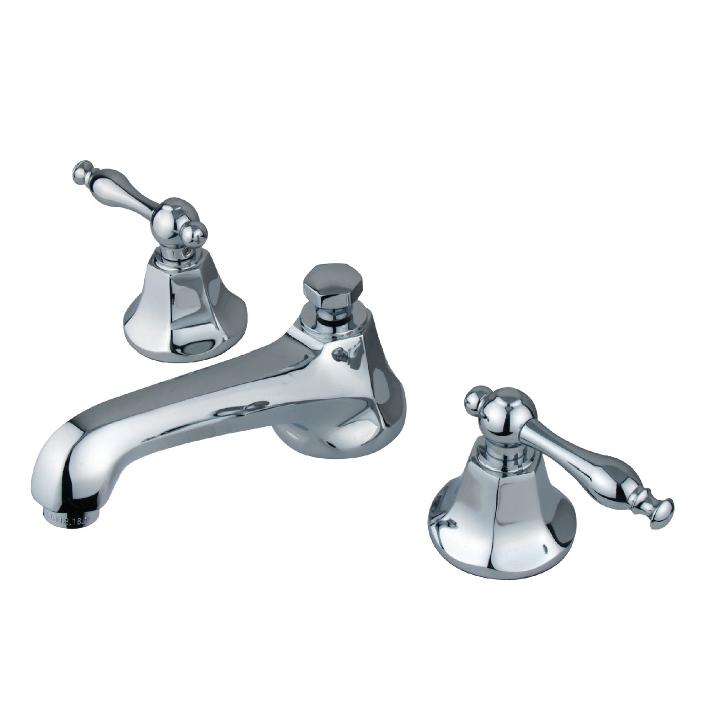 Elements of Design ES4461NL Widespread Bathroom Faucet with Brass Pop-Up, Polished Chrome