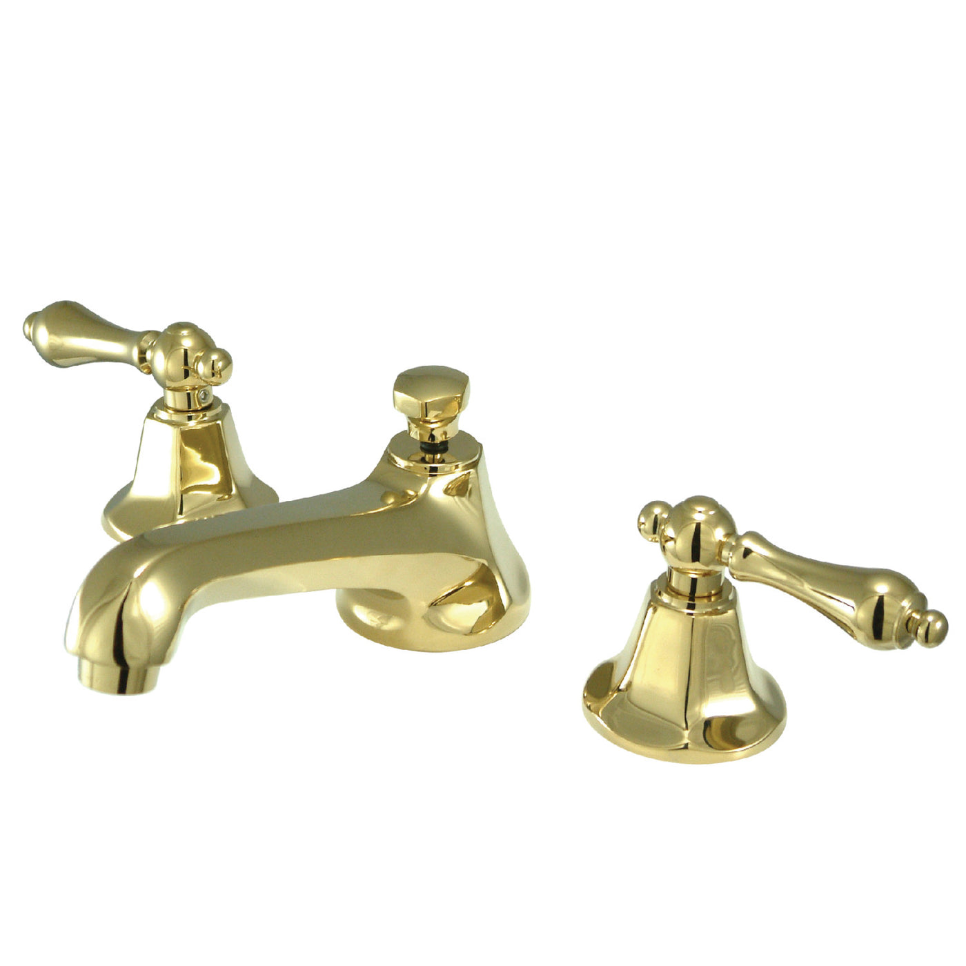 Elements of Design ES4462AL Widespread Bathroom Faucet with Brass Pop-Up, Polished Brass