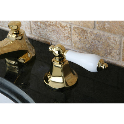 Elements of Design ES4462PL Widespread Bathroom Faucet with Brass Pop-Up, Polished Brass