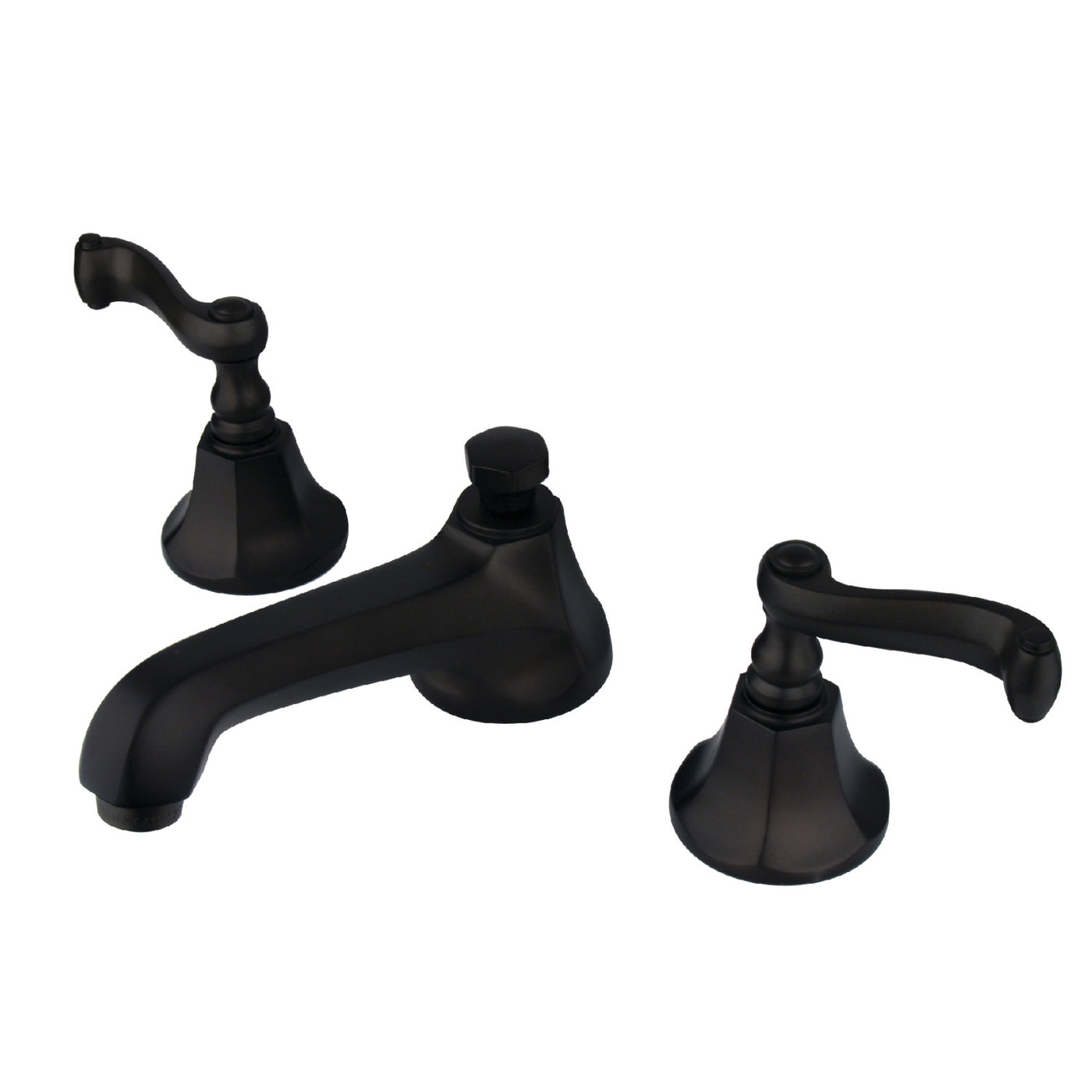 Elements of Design ES4465FL Widespread Bathroom Faucet with Brass Pop-Up, Oil Rubbed Bronze
