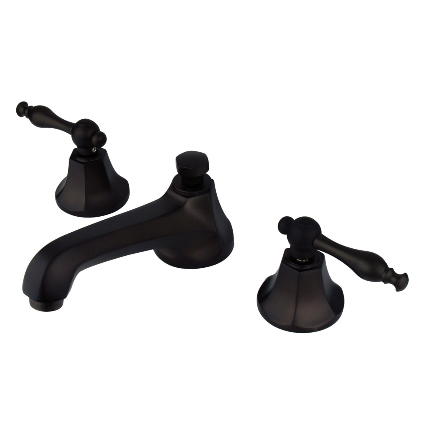 Elements of Design ES4465NL Widespread Bathroom Faucet with Brass Pop-Up, Oil Rubbed Bronze