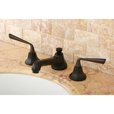 Elements of Design ES4465ZL Widespread Bathroom Faucet with Brass Pop-Up, Oil Rubbed Bronze