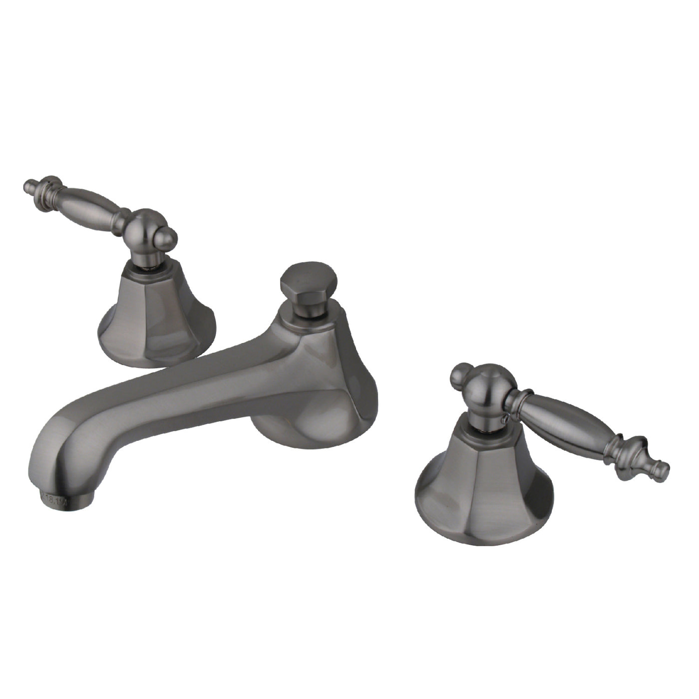 Elements of Design ES4468TL Widespread Bathroom Faucet with Brass Pop-Up, Brushed Nickel
