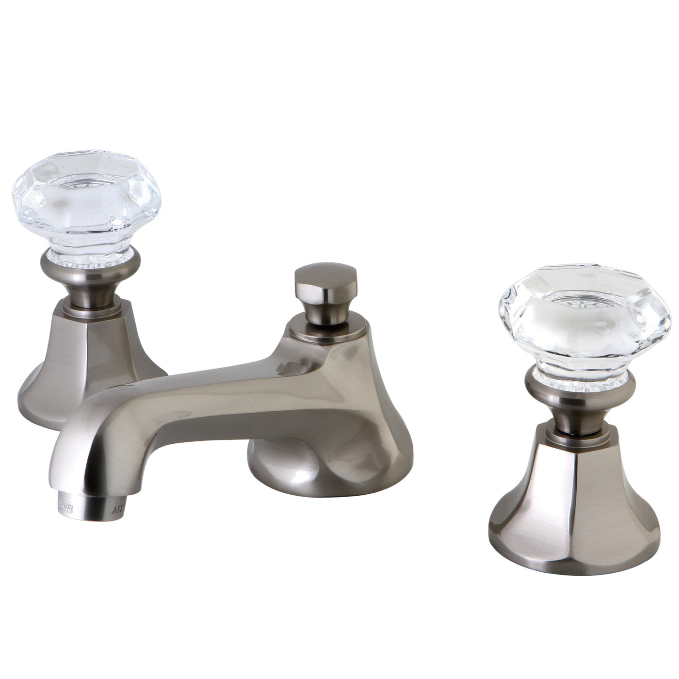 Elements of Design ES4468WCL Widespread Bathroom Faucet with Brass Pop-Up, Brushed Nickel