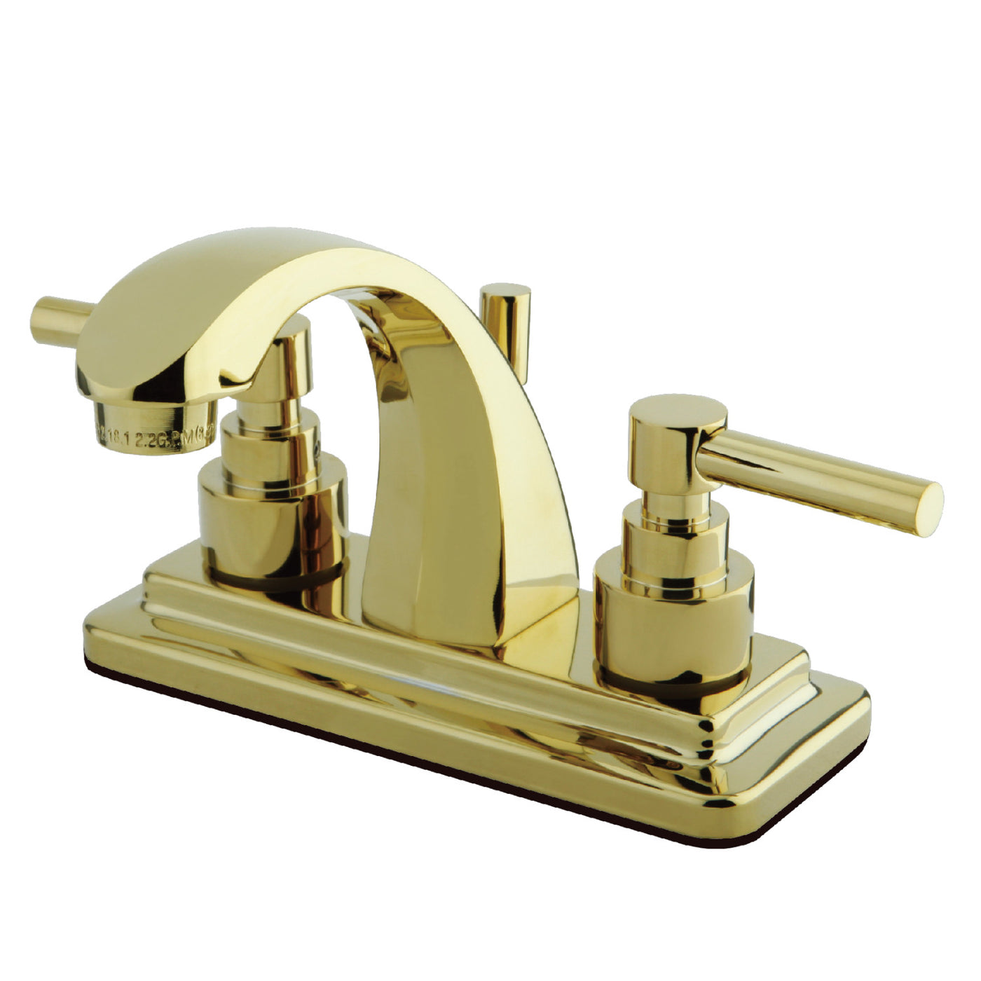 Elements of Design ES4642EL 4-Inch Centerset Bathroom Faucet, Polished Brass