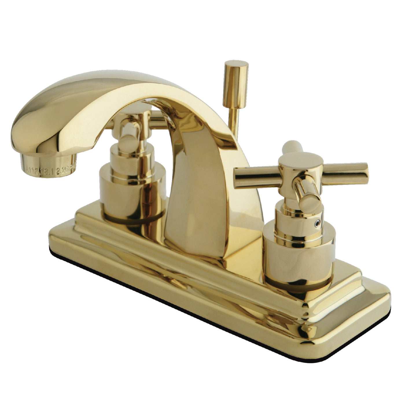 Elements of Design ES4642EX 4-Inch Centerset Bathroom Faucet, Polished Brass