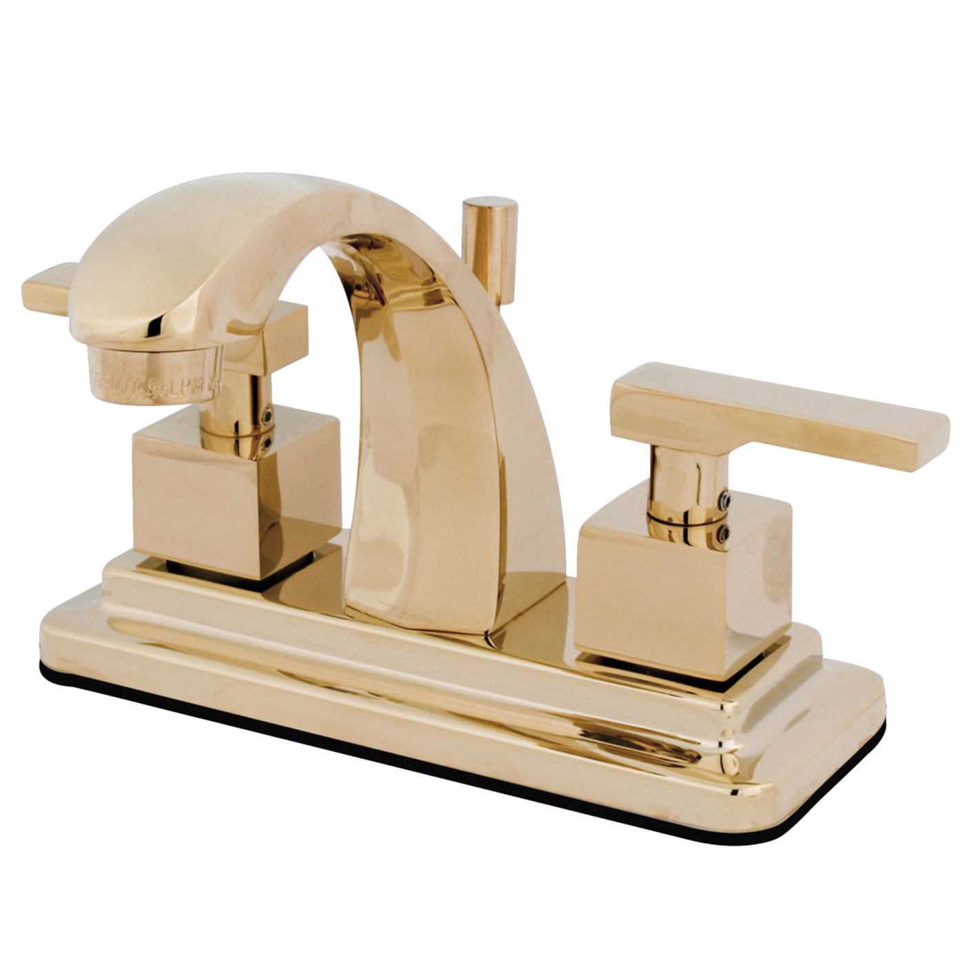 Elements of Design ES4642QLL 4-Inch Centerset Bathroom Faucet, Polished Brass