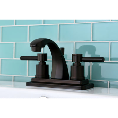 Elements of Design ES4645DL 4-Inch Centerset Bathroom Faucet with Brass Pop-Up, Oil Rubbed Bronze