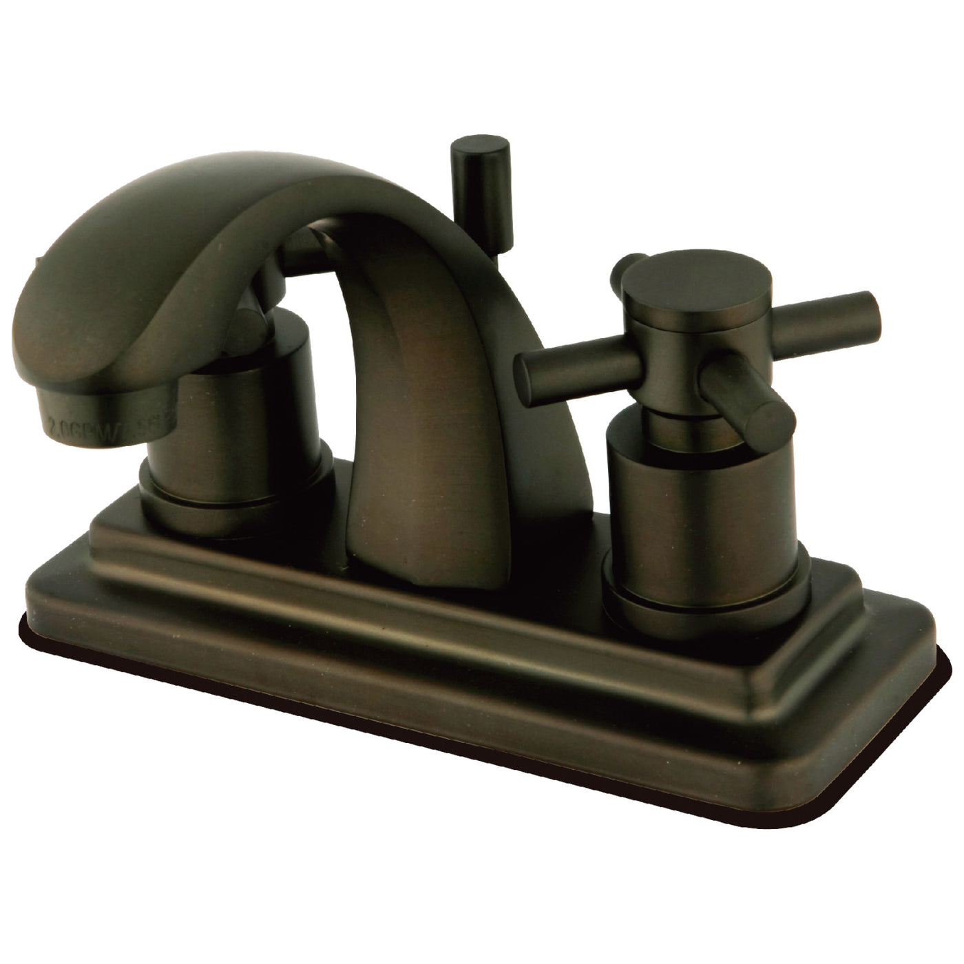 Elements of Design ES4645DX 4-Inch Centerset Bathroom Faucet with Brass Pop-Up, Oil Rubbed Bronze