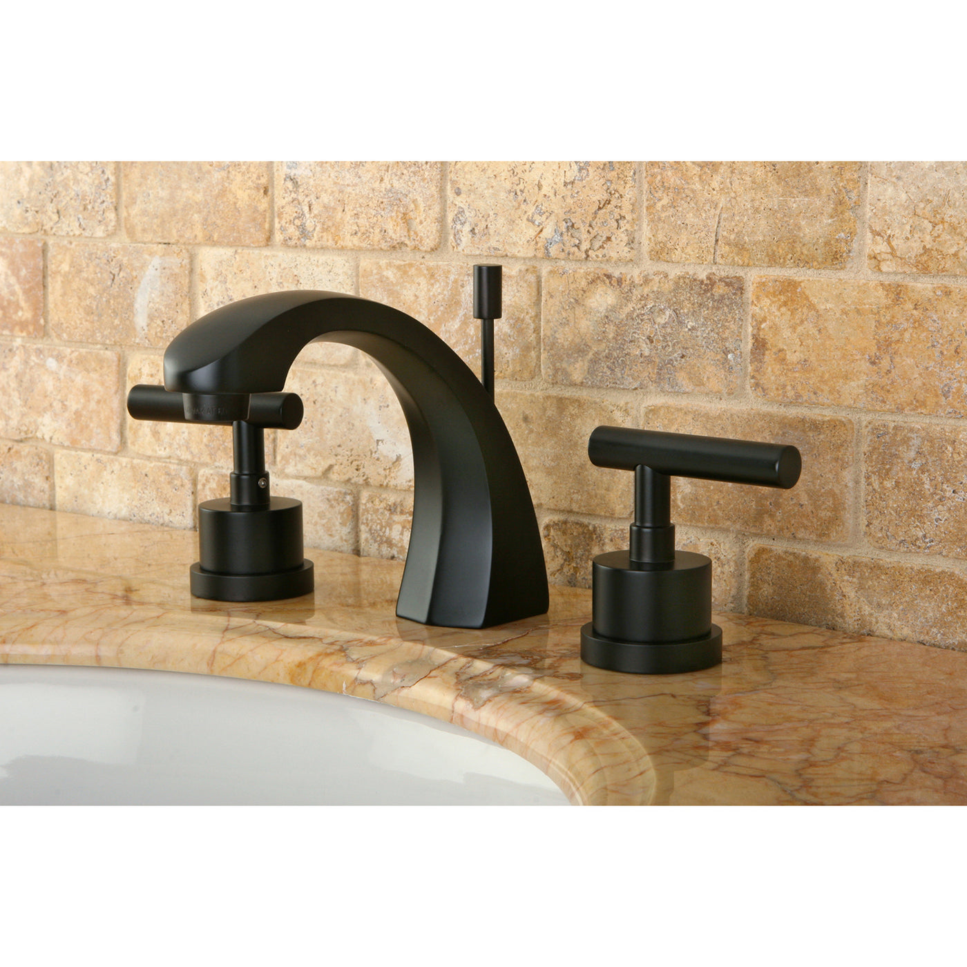 Elements of Design ES4985CML Widespread Bathroom Faucet with Brass Pop-Up, Oil Rubbed Bronze