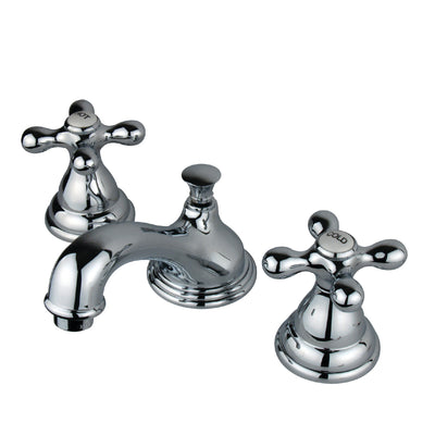 Elements of Design ES5561AX Widespread Bathroom Faucet with Brass Pop-Up, Polished Chrome