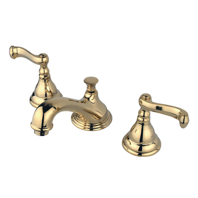Elements of Design ES5562FL Widespread Bathroom Faucet with Brass Pop-Up, Polished Brass