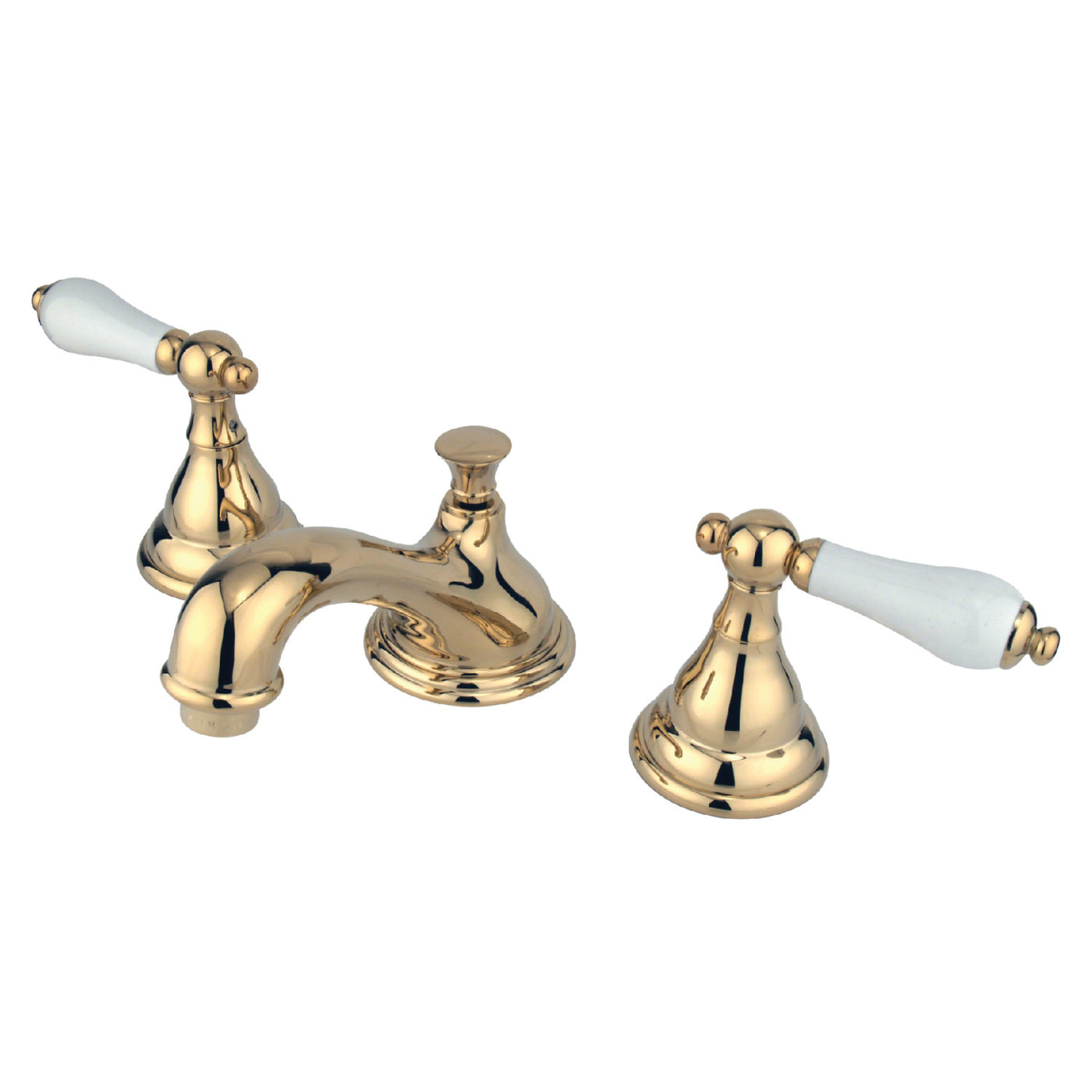 Elements of Design ES5562PL Widespread Bathroom Faucet with Brass Pop-Up, Polished Brass