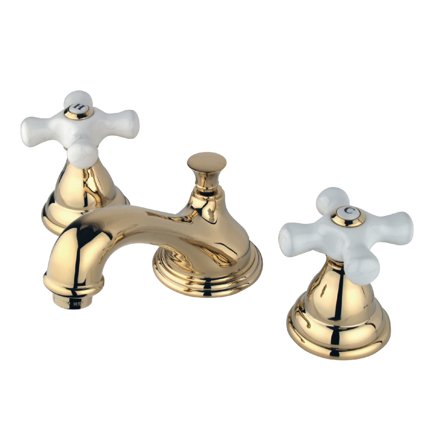Elements of Design ES5562PX Widespread Bathroom Faucet with Brass Pop-Up, Polished Brass