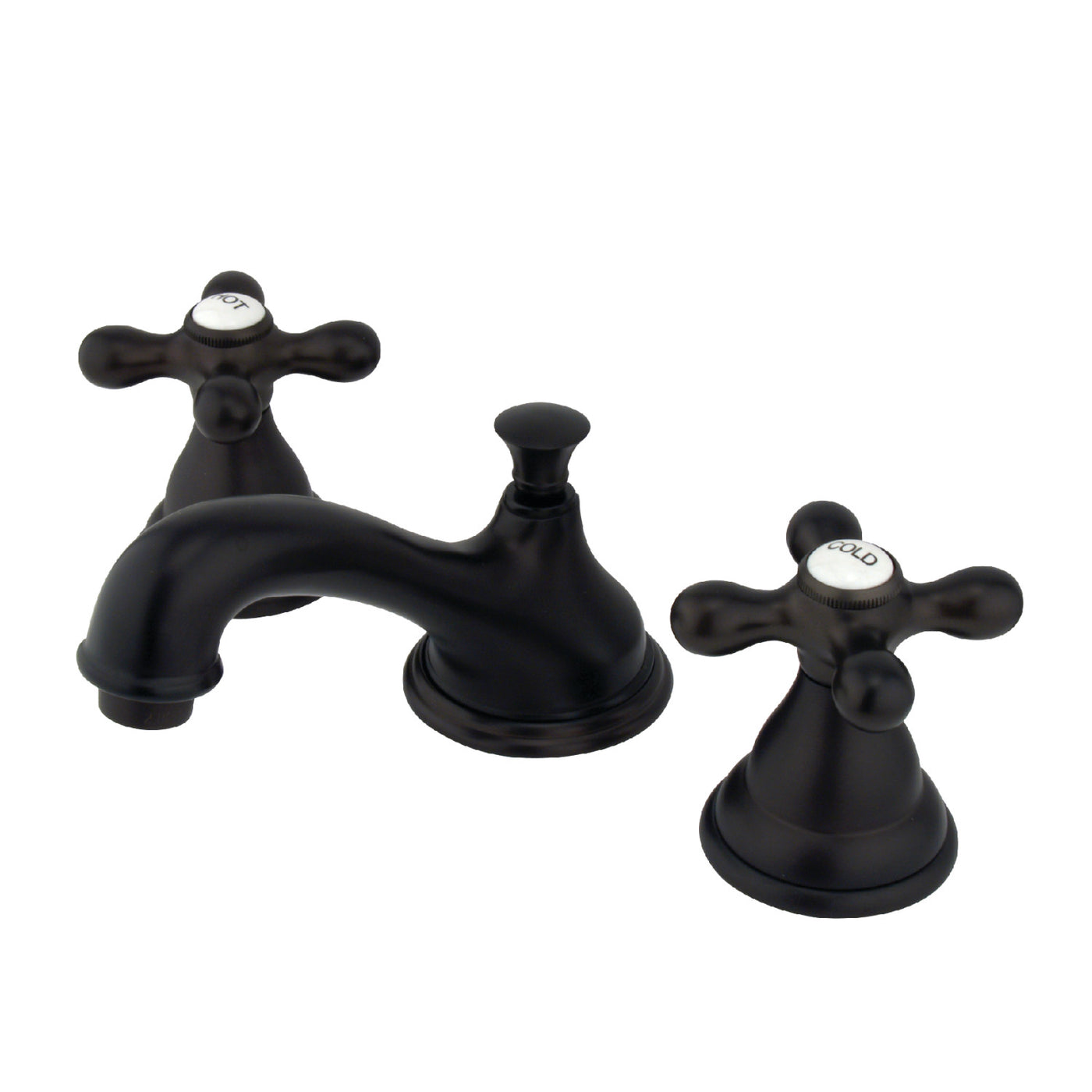 Elements of Design ES5565AX Widespread Bathroom Faucet with Brass Pop-Up, Oil Rubbed Bronze