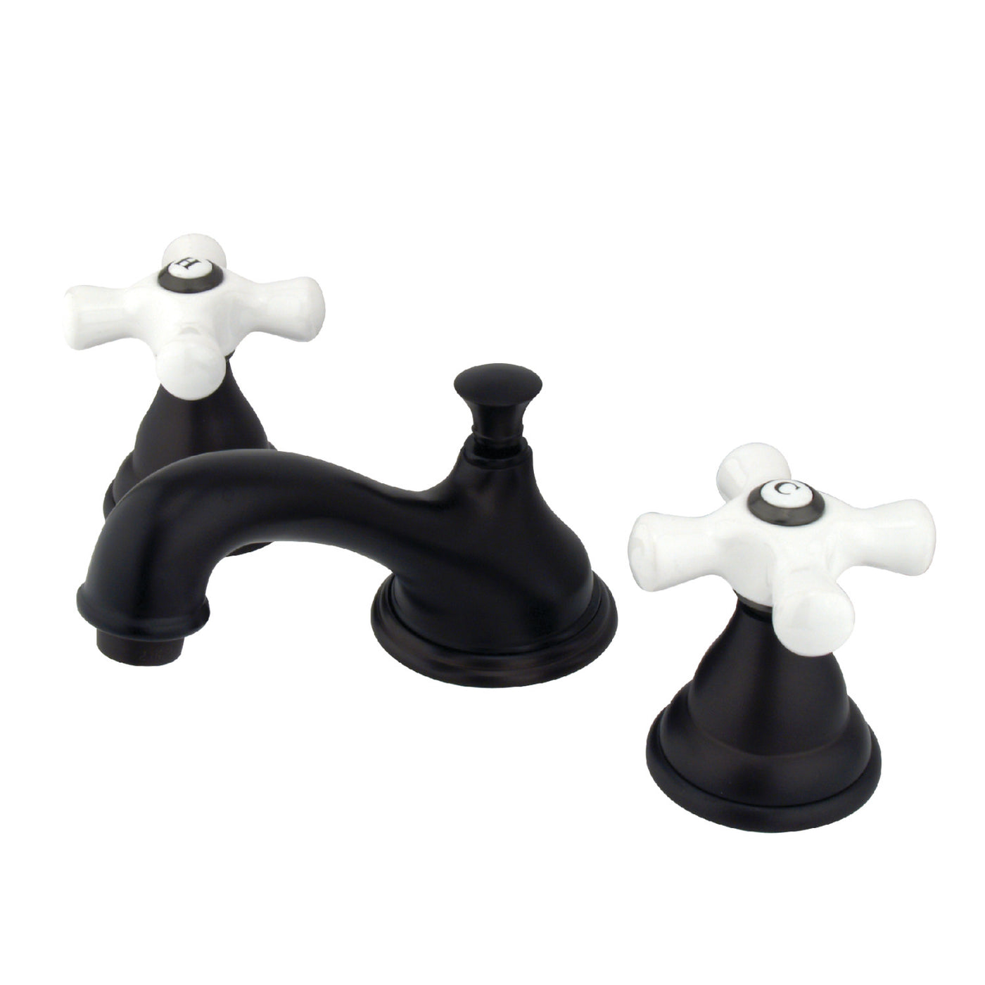 Elements of Design ES5565PX Widespread Bathroom Faucet with Brass Pop-Up, Oil Rubbed Bronze