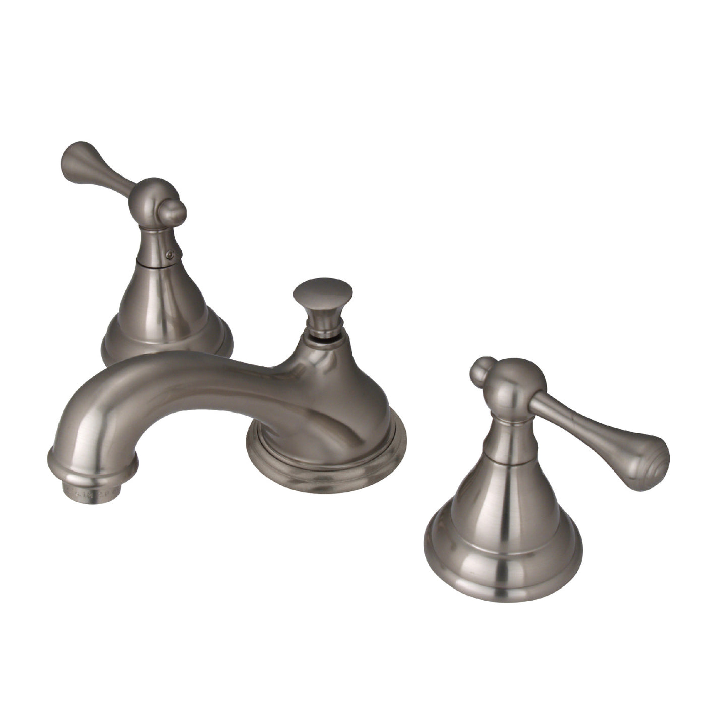 Elements of Design ES5568BL Widespread Bathroom Faucet with Brass Pop-Up, Brushed Nickel
