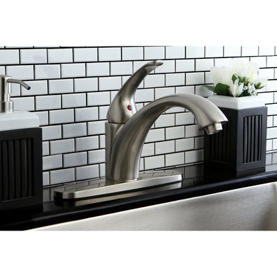 Elements of Design ES6578VLLS Single-Handle Kitchen Faucet, Brushed Nickel