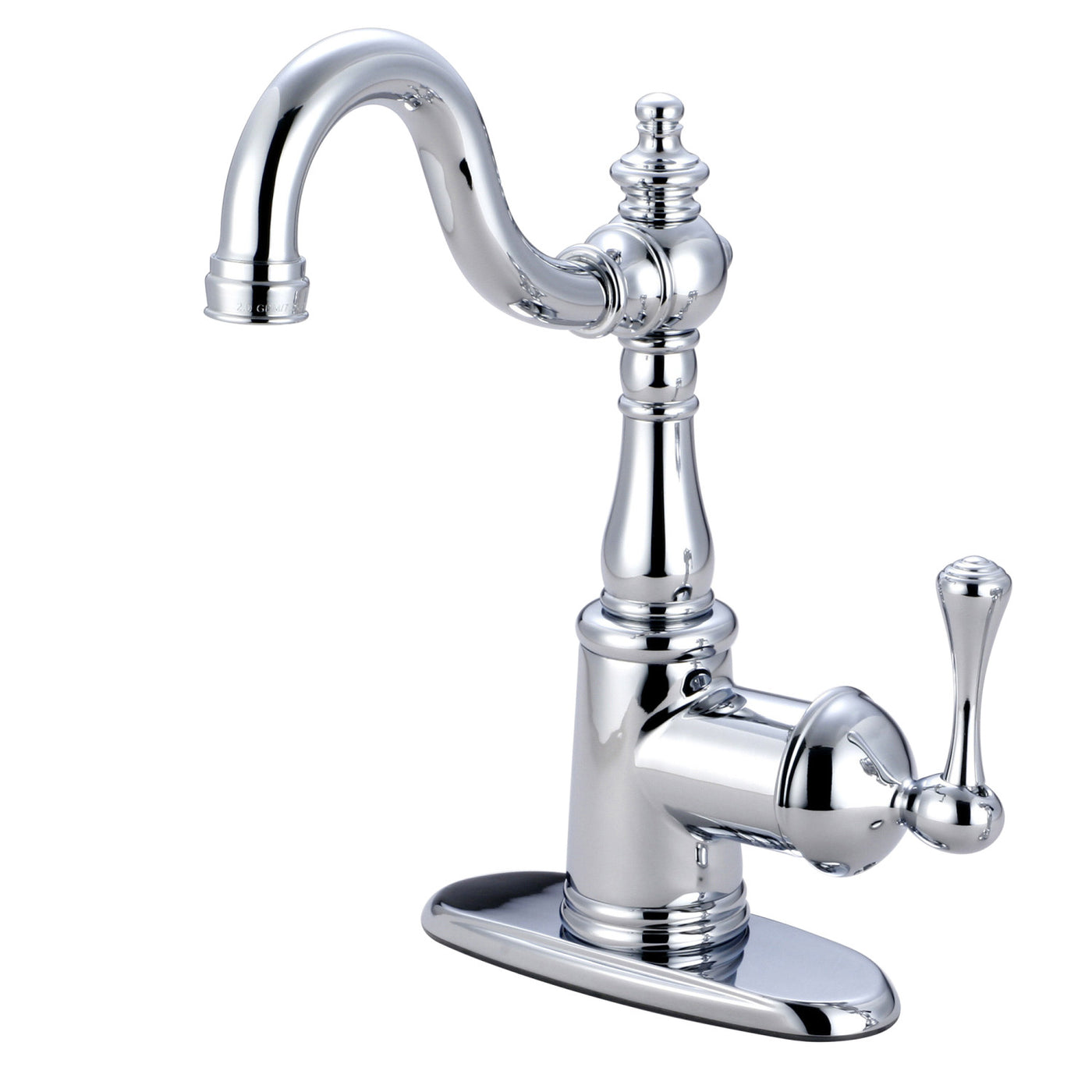 Elements of Design ES7491BL Bar Faucet with Deck Plate, Polished Chrome
