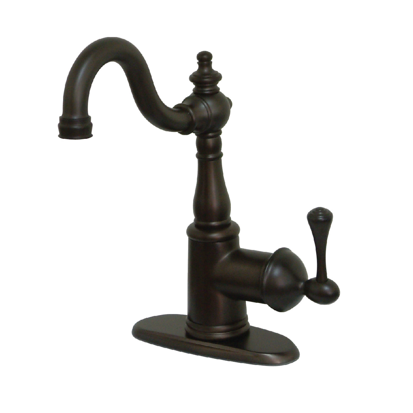 Elements of Design ES7495BL Bar Faucet with Deck Plate, Oil Rubbed Bronze