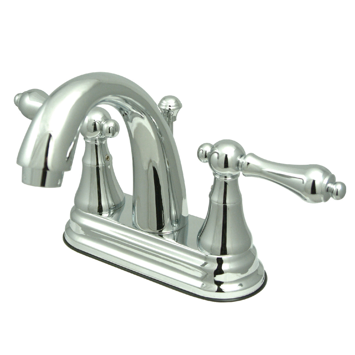 Elements of Design ES7611AL 4-Inch Centerset Bathroom Faucet with Brass Pop-Up, Polished Chrome