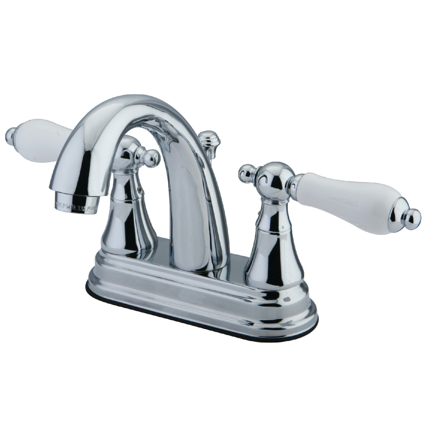 Elements of Design ES7611PL 4-Inch Centerset Bathroom Faucet with Brass Pop-Up, Polished Chrome