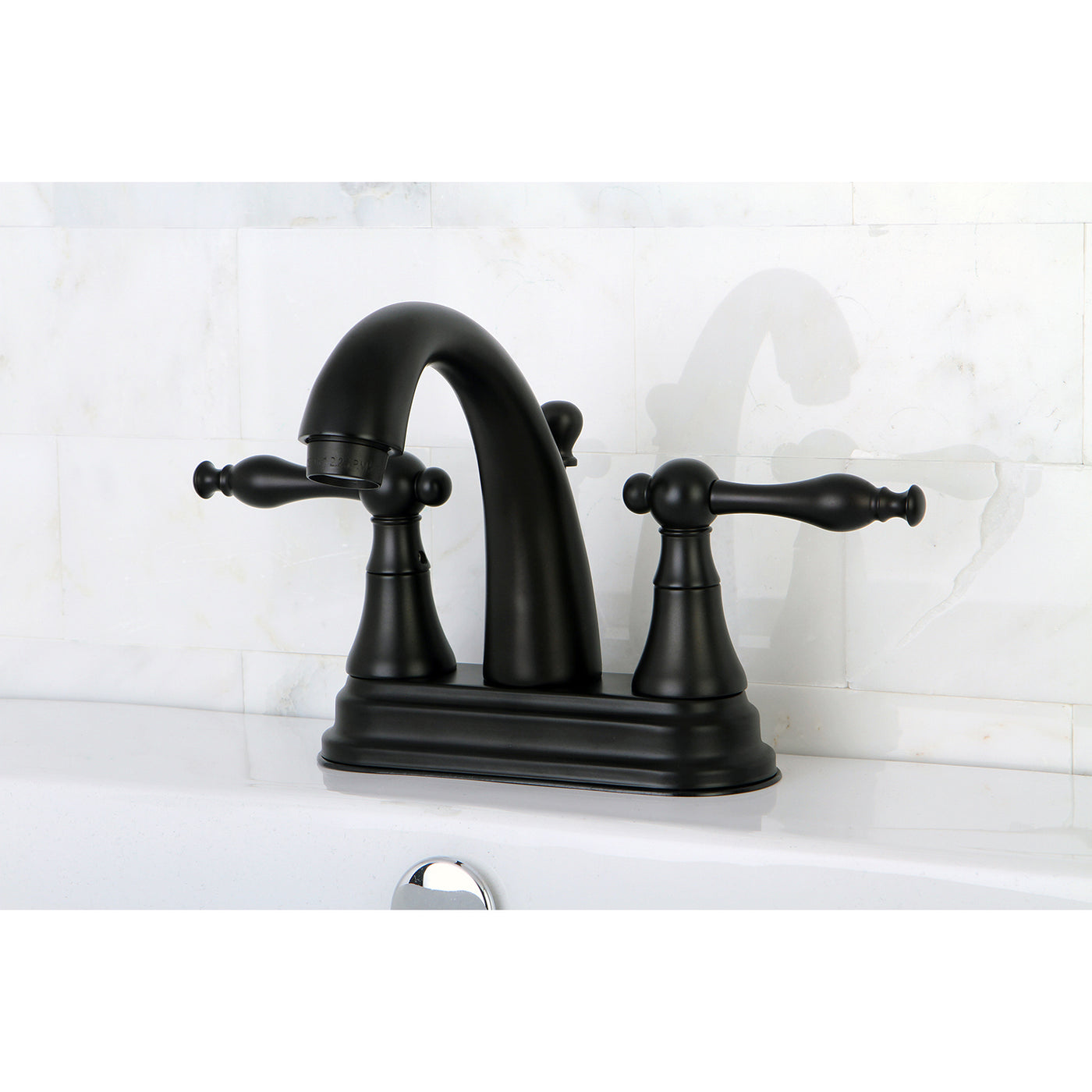 Elements of Design ES7615NL 4-Inch Centerset Bathroom Faucet with Brass Pop-Up, Oil Rubbed Bronze