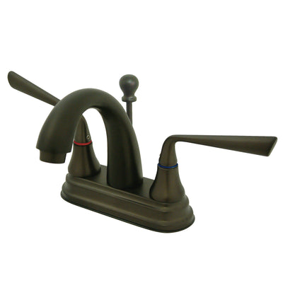 Elements of Design ES7615ZL 4-Inch Centerset Bathroom Faucet with Brass Pop-Up, Oil Rubbed Bronze