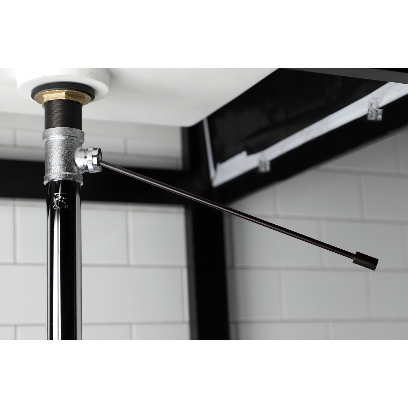 Elements of Design ES8105 Brass Pop-Up Drain without Overflow, Oil Rubbed Bronze
