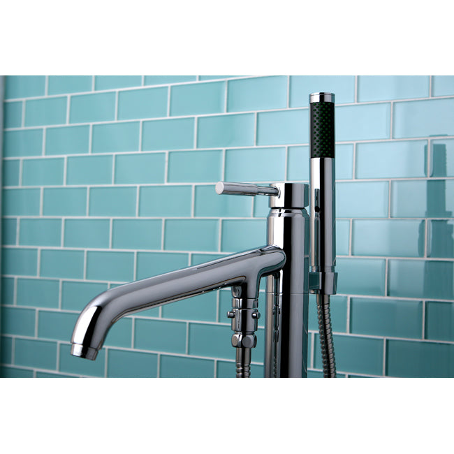 Elements of Design ES8131DL Freestanding Tub Faucet with Hand Shower, Polished Chrome