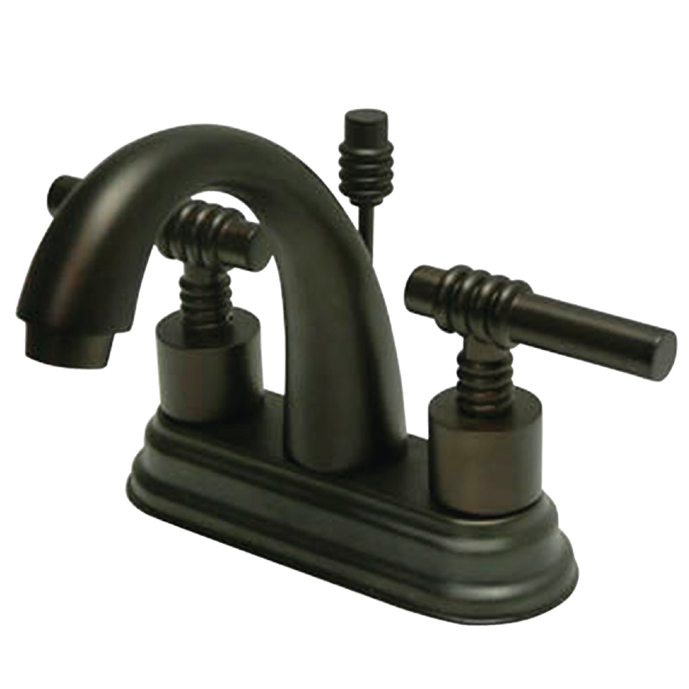 Elements of Design ES8615ML 4-Inch Centerset Bathroom Faucet with Brass Pop-Up, Oil Rubbed Bronze