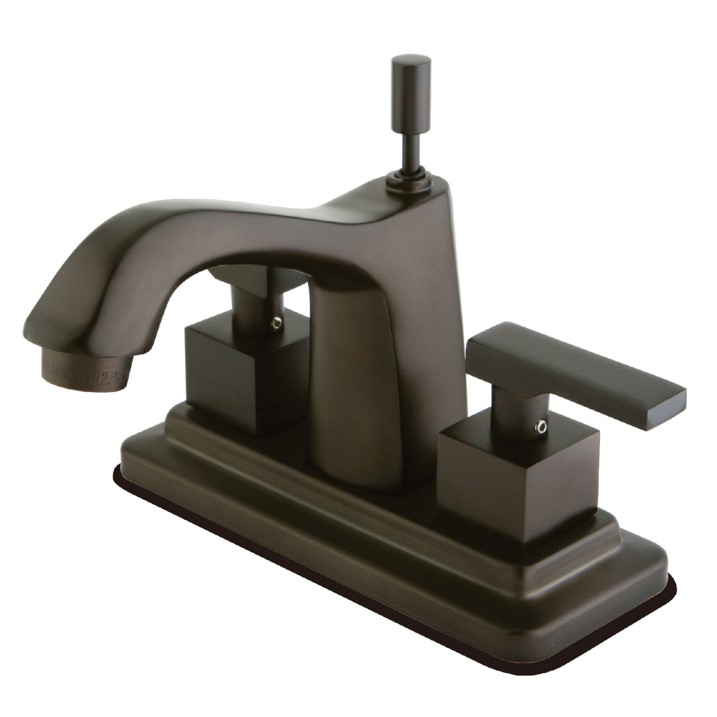 Elements of Design ES8645QLL 4-Inch Centerset Bathroom Faucet with Brass Pop-Up, Oil Rubbed Bronze