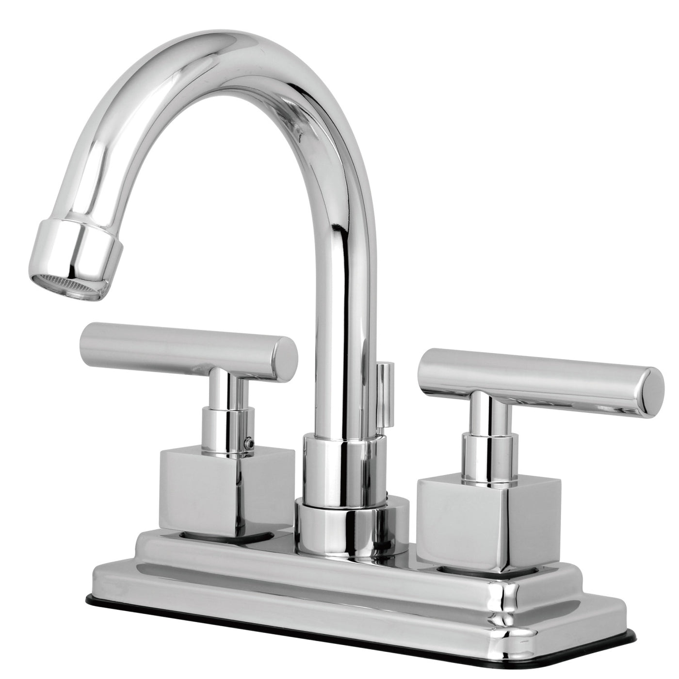 Elements of Design ES8661CQL 4-Inch Centerset Bathroom Faucet with Brass Pop-Up, Polished Chrome